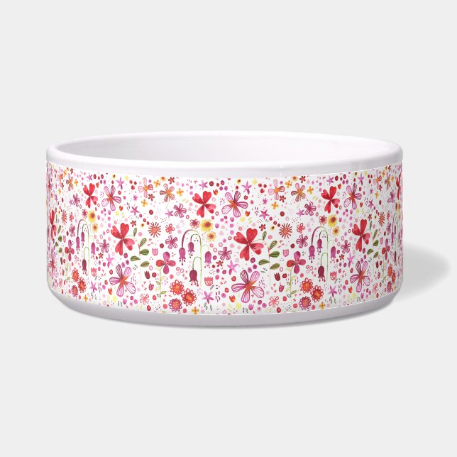 Écuelle Aquarelle de fleurs sauvages de Boho (Devant)