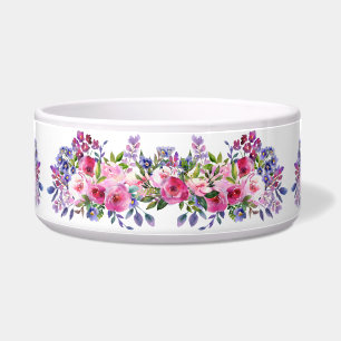 Écuelle Aquarelle Fleurs en céramique poêle Bowl