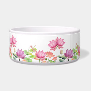 Écuelle Aquarelle Jardin Floral de Lotus Rose MARIAGE