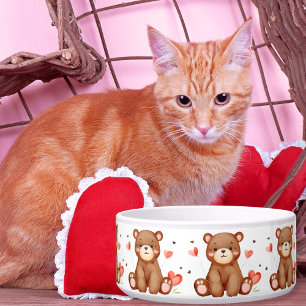 Écuelle Aquarelle Ours Valentine's Day céramique bol pour