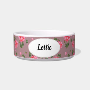 Écuelle Aquarelle rose rose illustration botanique