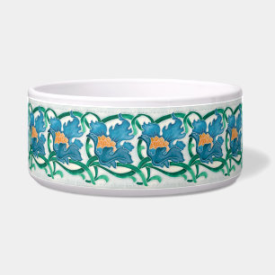 Écuelle Art Nouveau Floral Majolica Faux Motif de secours