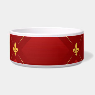 Écuelle Art Nouveau rouge et or