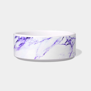 Écuelle Aspect Marbre avec Veines Violettes et Bleuâtres