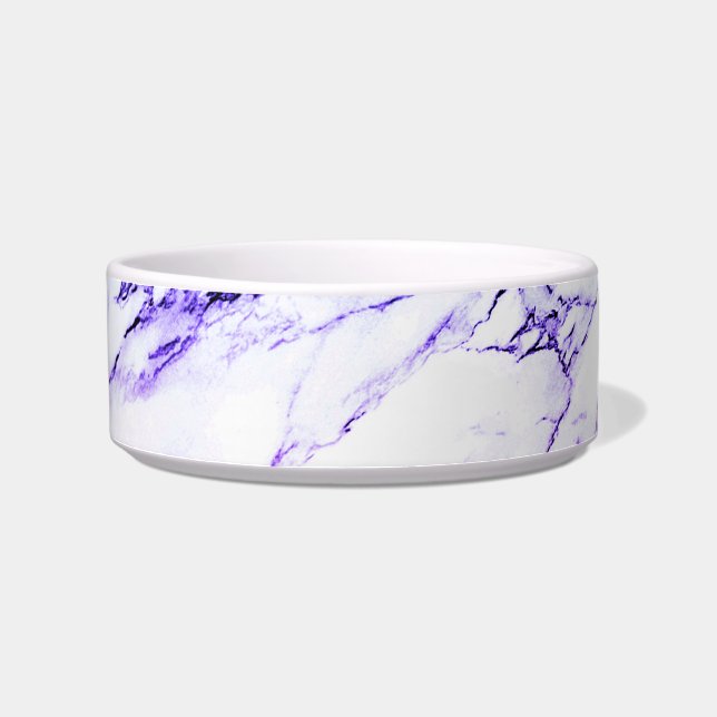 Écuelle Aspect Marbre avec Veines Violettes et Bleuâtres (Gauche)