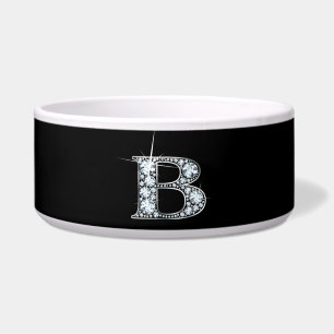 Écuelle B Script "Diamond Bling" Pet Bowl