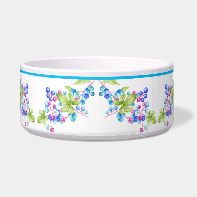 Écuelle Baies de porcelaine sur un bol de salade (2) (Devant)