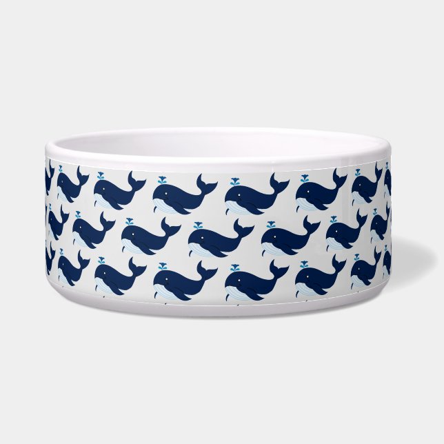 Écuelle Baleine bleue, chien nautique (Devant)