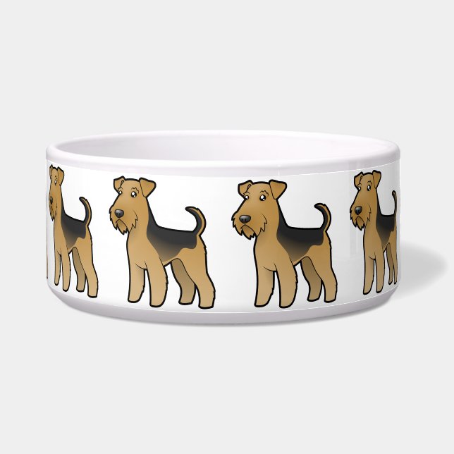 Écuelle Bande dessinée Airedale Terrier/gallois Terrier (Devant)