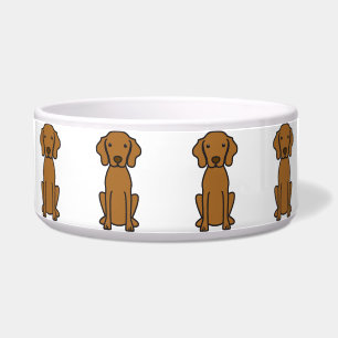 Écuelle Bande dessinée de chien de Vizsla
