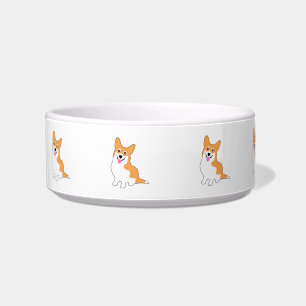 Écuelle Bande dessinée de sourire de corgi de Gallois de