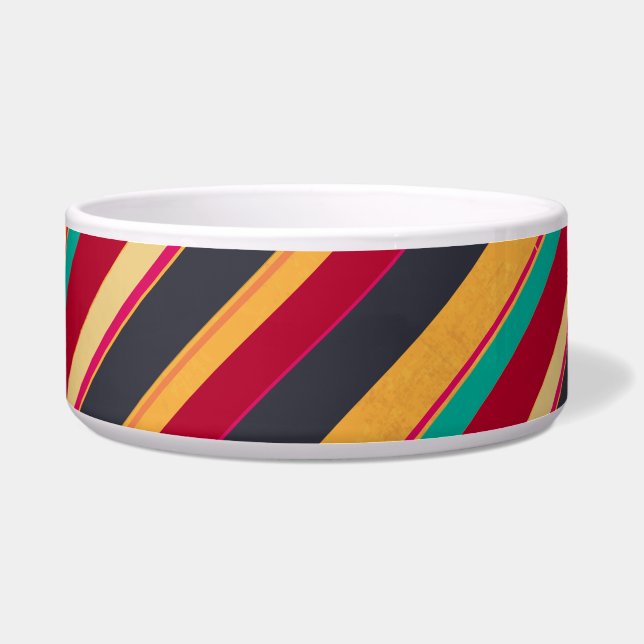 Écuelle Bandes colorées Motif sans couleur (Devant)