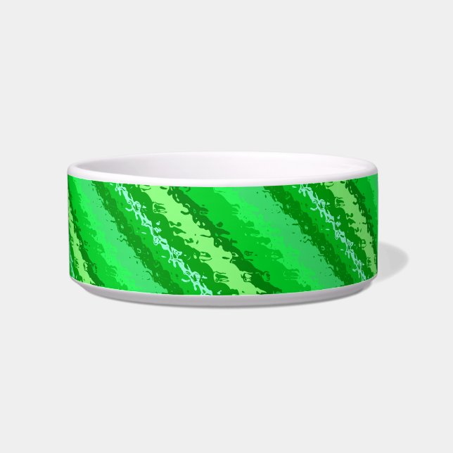 Écuelle Bandes de verre - tons vert émeraude (Gauche)