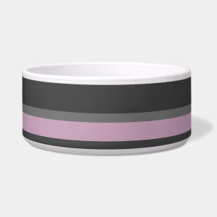 Écuelle Bandes noires, grises et blanches