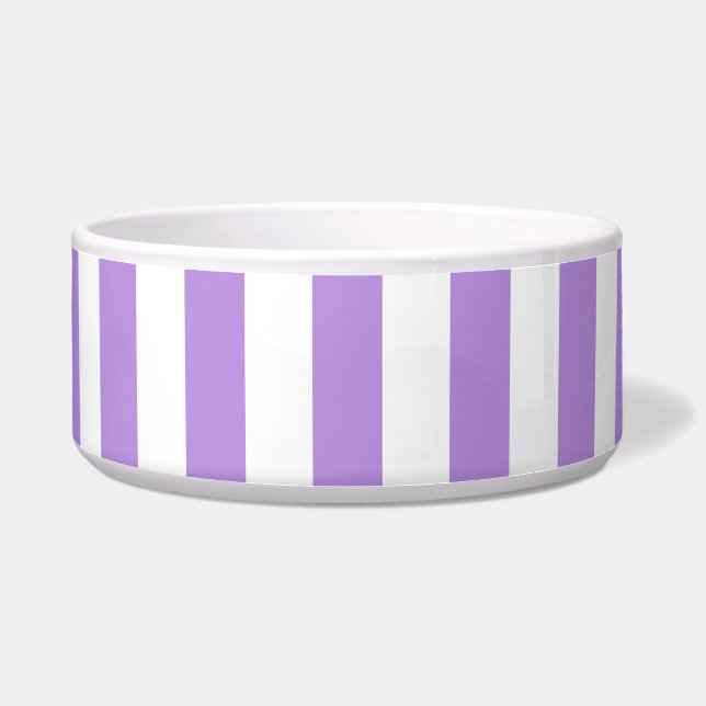 Écuelle Bandes pourpres, Blancs, Motif rayé (Devant)
