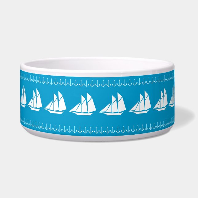 Écuelle Bateau à voile Dog Bowl (Devant)