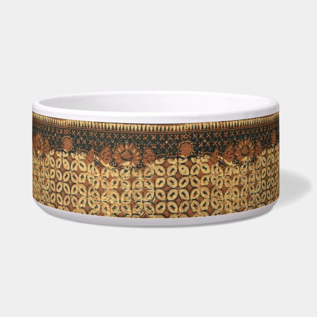 Écuelle Batik Earthy Grain de Café Élégant Rustique Rugueu (Devant)