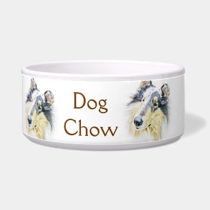 Écuelle Bel art approximatif de chien de colley