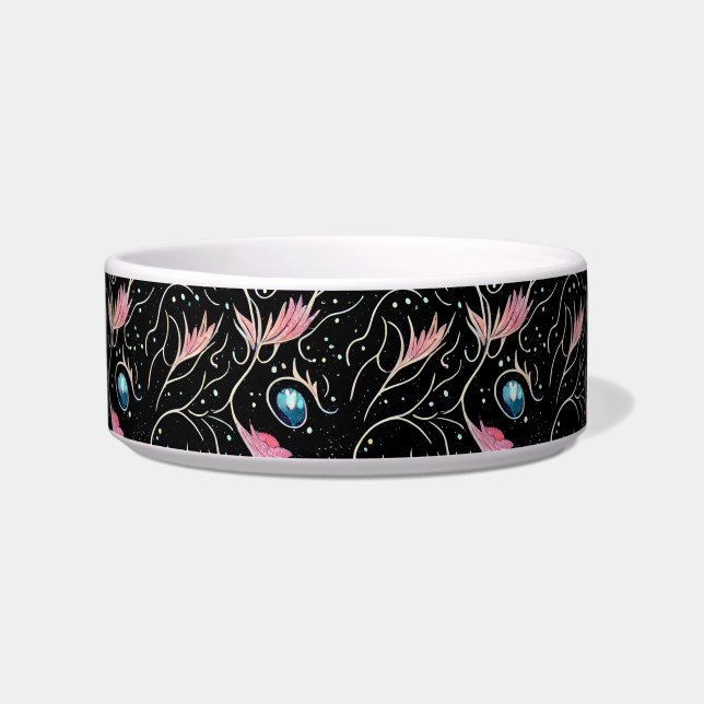 Écuelle Belle Fleurs et Fils PatteCeramic Pet Bowl (Devant)