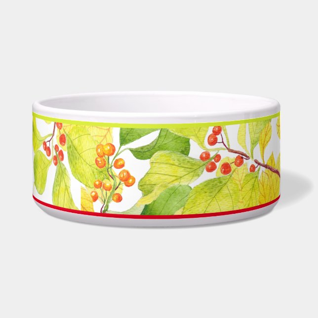 Écuelle Berries d'automne sur un bol de salades (Gauche)