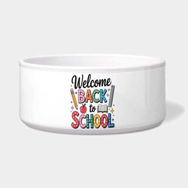 Écuelle Bienvenue au retour à l'école (Devant)