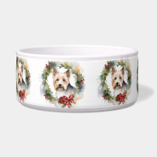 Écuelle Biewer Terrier Noël Wreath Festive Pup