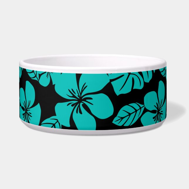 ÉCUELLE BIKINI ROSE (NOIR/TURQUOISE) (Devant)