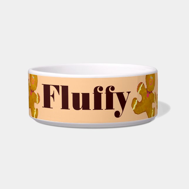 Écuelle Biscuits personnalisés de pain d'épice de vacances (Devant)