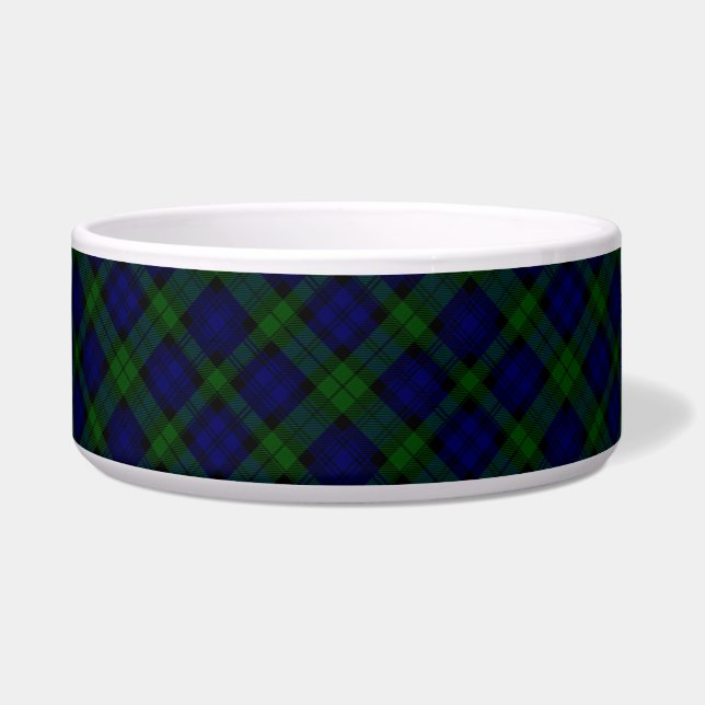 Écuelle Black Watch Tartan bleu vert Plaid (Devant)