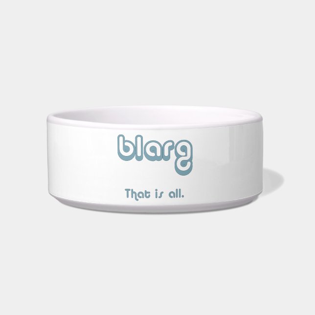 Écuelle blarg. (Devant)