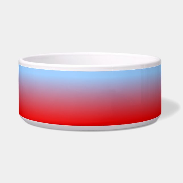 Écuelle Bleu clair et ombre rouge (Devant)
