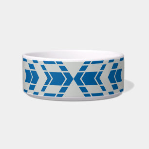 Écuelle Bleu, décoratif, moderne, tendance, géométrique co