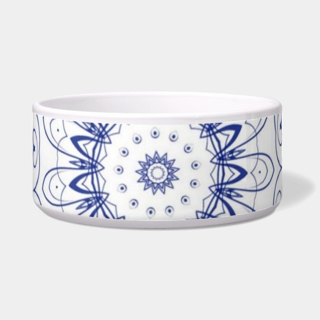 Écuelle Bleu dentelle poêle (Devant)