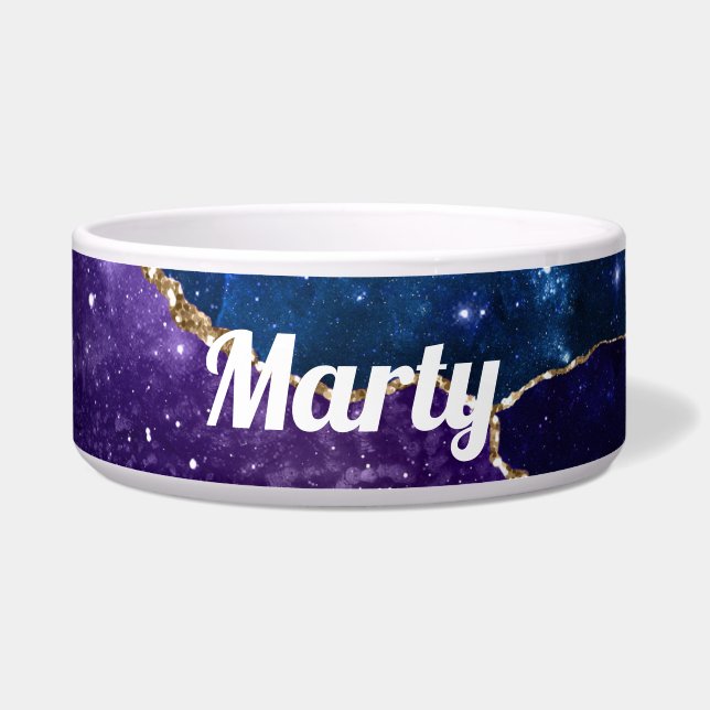 Écuelle Bleu violet et âge or (Devant)