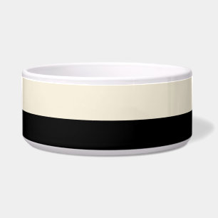 Écuelle Blocs de couleur Ceramic Food Water Bowl (Noir/Oeu