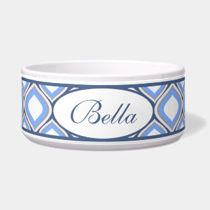 Écuelle Blue Ogee ceramic personnalisé botte de chien