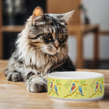 Bluebirds Chat ou bol de chien Jaune