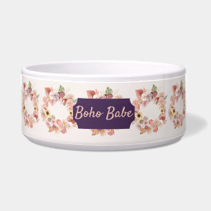 Écuelle Bohème Floral Wreath Ivory Pet Bowl