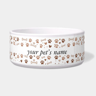 Écuelle Boho Personnalisé Pet Bowl Custom Chien ou Chat Fo