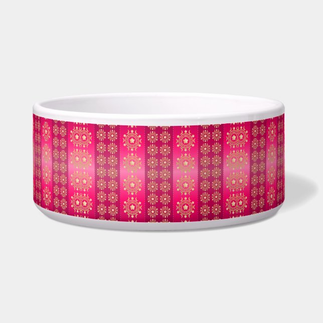 Écuelle Boho Pink Pet Plat (Devant)