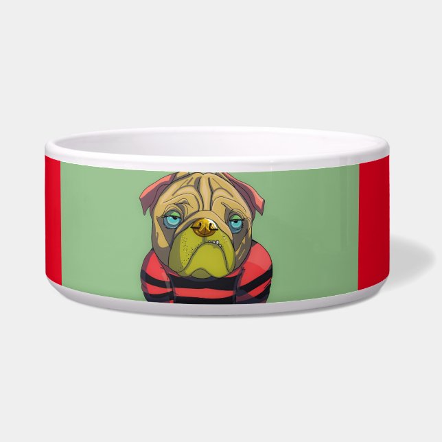 ÉCUELLE BOÎTE DE BULLDOG ART BOWL (Devant)