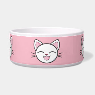 Écuelle boîte de nourriture pour chat heureux