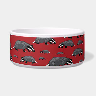 Écuelle Bol à chien chien de dessin animé Red Badger