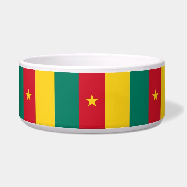 Écuelle Bol à eau Drapeau du Cameroun (Devant)