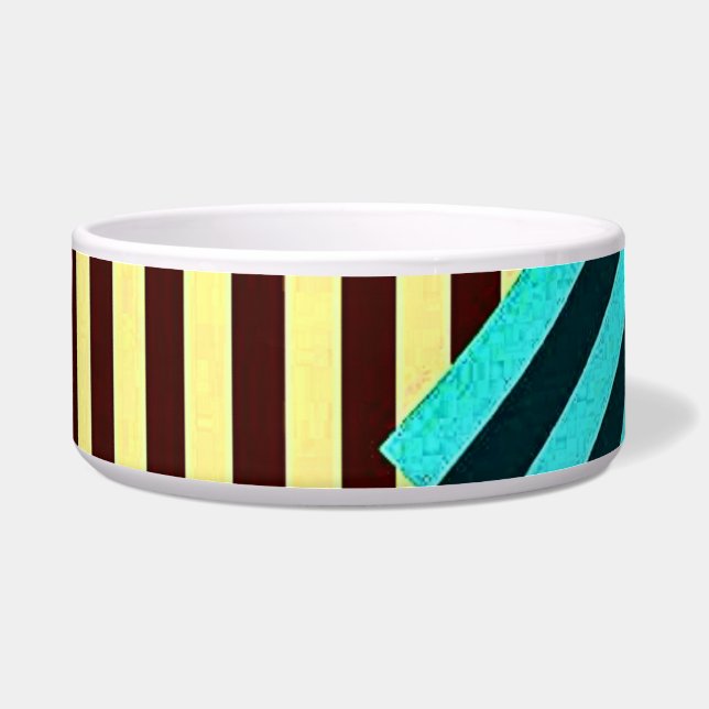 Écuelle Bol à motifs chevron électrique fusion design (Devant)
