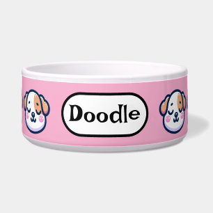 Écuelle "Bol à Nourriture Personnalisé Kawaii pour Chien a