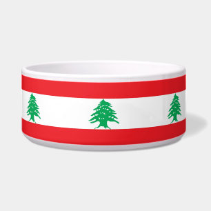 Écuelle Bol à nourriture pour animaux avec drapeau du Liba