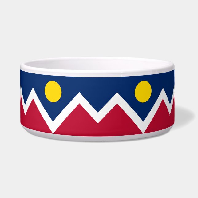 Écuelle Bol à nourriture pour animaux avec le drapeau de l (Devant)