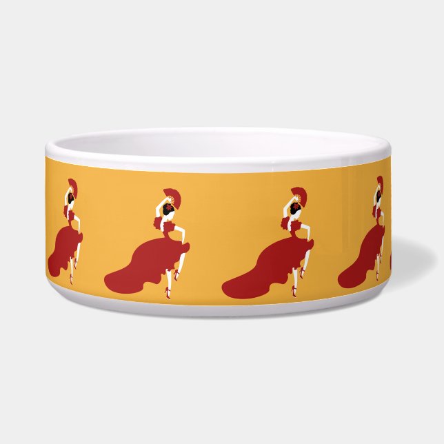 Écuelle Bol à nourriture pour animaux Danseuse Flamenco  (Devant)