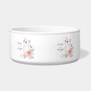 Écuelle Bol à nourriture pour animaux mignon et floral, ch